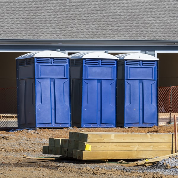 what is the expected delivery and pickup timeframe for the portable restrooms in Montezuma